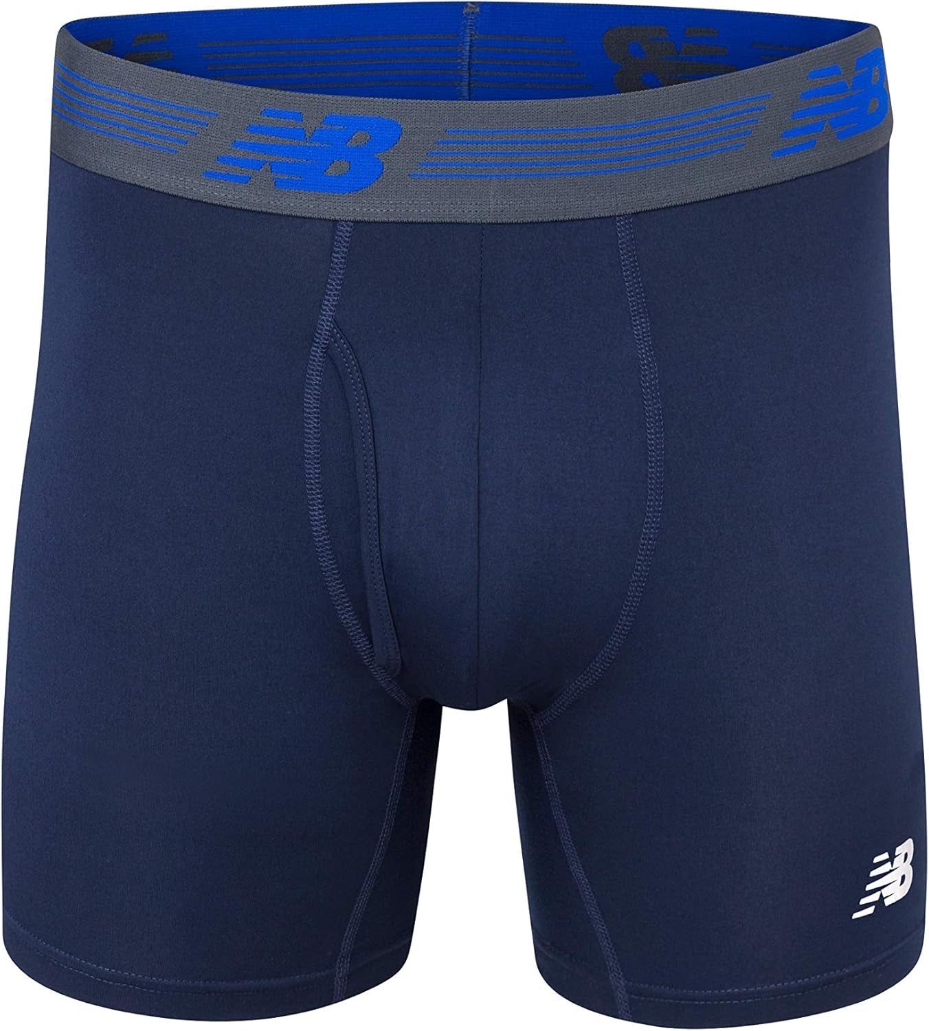Men'S 6" Boxer Brief Fly Front with Pouch, 3-Pack